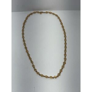 Anne Klein Gold Toned Lantern Shape Links Dangle Necklace Gorgeous Vintage